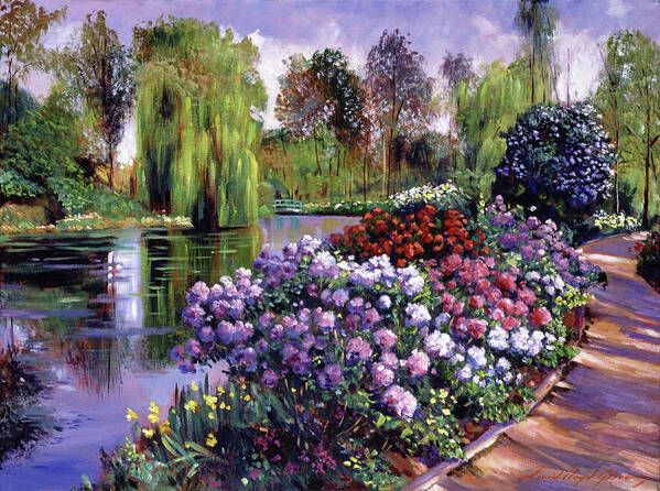 Landscape Art Print featuring the painting Promise Of Spring by David Lloyd Glover