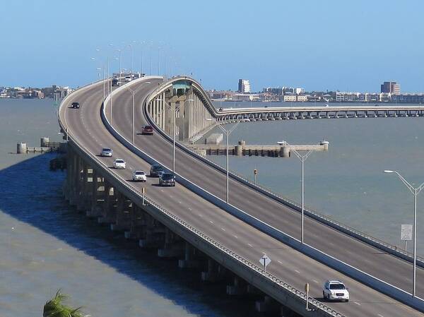 Texas Art Print featuring the photograph Queen Isabella Causeway by Keith Stokes