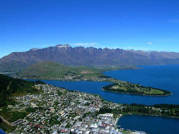 Queenstown Art Print featuring the photograph Queenstown New Zealand by Sandy Taylor