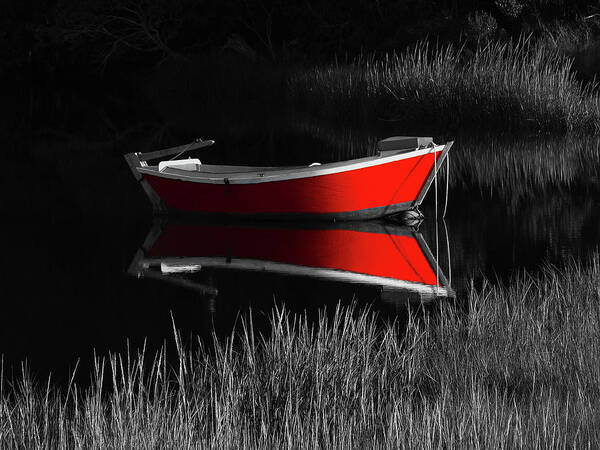 Cape Cod Art Print featuring the photograph Red Dinghy by Juergen Roth