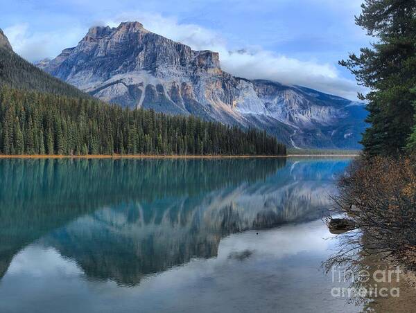 Emerald Lake Art Print featuring the photograph Reflections At Yoho National Park by Adam Jewell