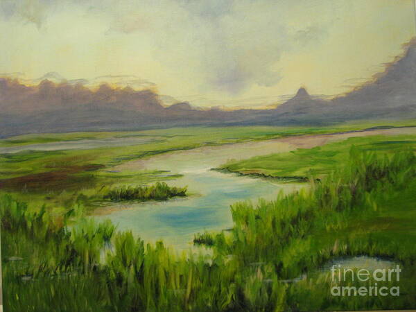 Landscape Art Print featuring the painting Refuge Eureka by Patricia Kanzler
