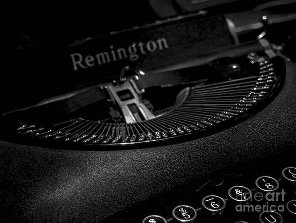 Typewriter Art Print featuring the photograph Remington Typewriter Type Bars by James Aiken