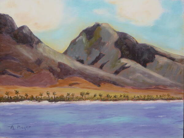 Painting Art Print featuring the painting Return to Maui by Alan Mager