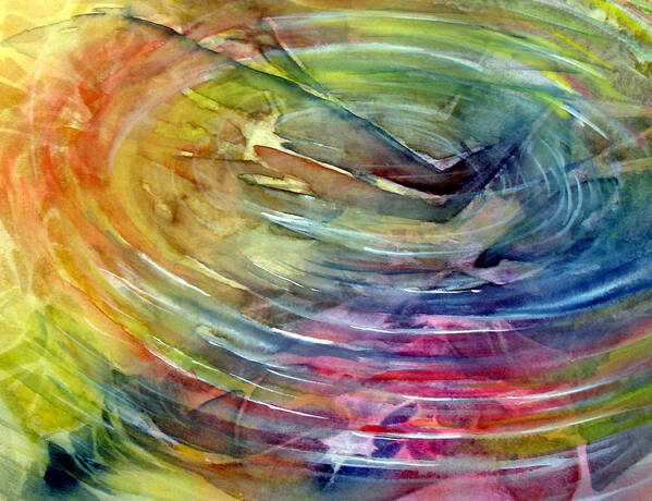 Ripples Art Print featuring the painting Ripples by Allison Ashton