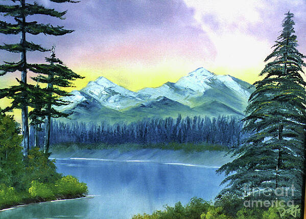 Ebsq Art Print featuring the painting River Bend by Dee Flouton
