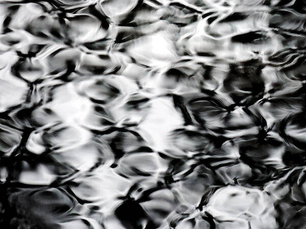 Water Art Print featuring the digital art River Of Liquid Silver by Eric Forster