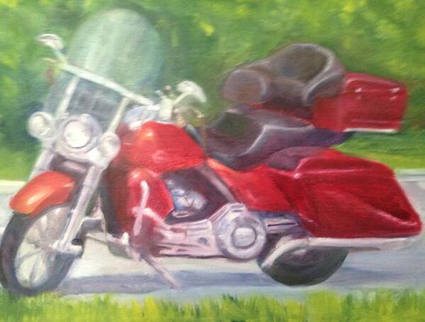 Roadkingcvo Art Print featuring the painting Roadkingcvo by Sheila Mashaw