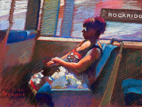 Woman Art Print featuring the painting Rockridge by Ellen Dreibelbis