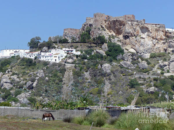 Salobrena Castle Art Print featuring the photograph Salobrena Castle #1 by Phil Banks