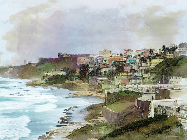 San Juan Art Print featuring the photograph San Juan by the Ocean by John Rivera