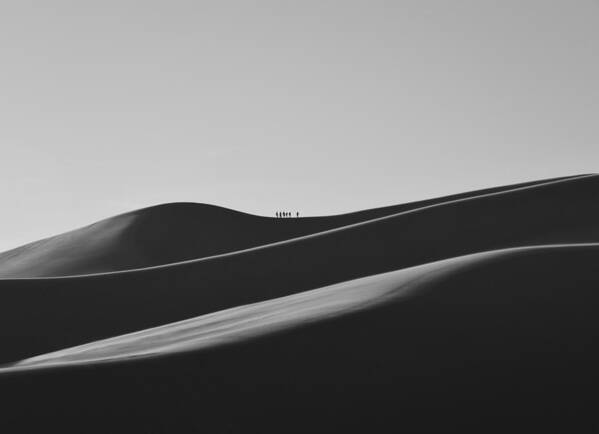 Landscape Art Print featuring the photograph Sand Trekkers by Rand Ningali
