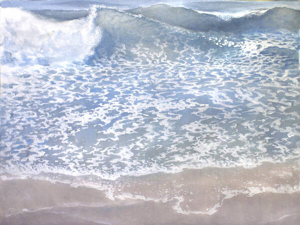 Sea Art Print featuring the painting Sea 2 by Valeriy Mavlo