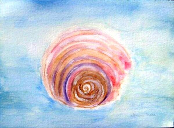 Sea Art Print featuring the painting Shell by Jamie Frier