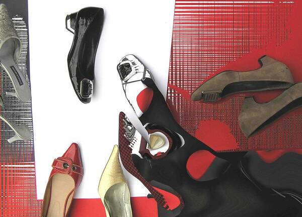 Shoes Art Print featuring the photograph Shoe Fetishism 1 by Evguenia Men