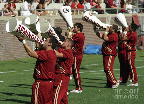 Seminoles Art Print featuring the photograph Shout Out by Allen Simmons