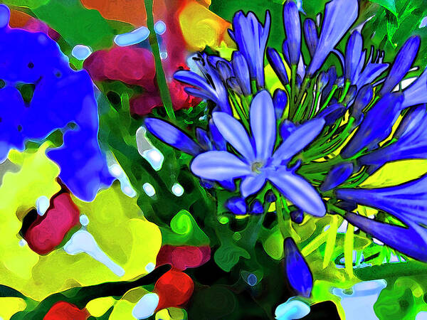 Floral Art Print featuring the digital art Spring Bouquet by Gina Harrison