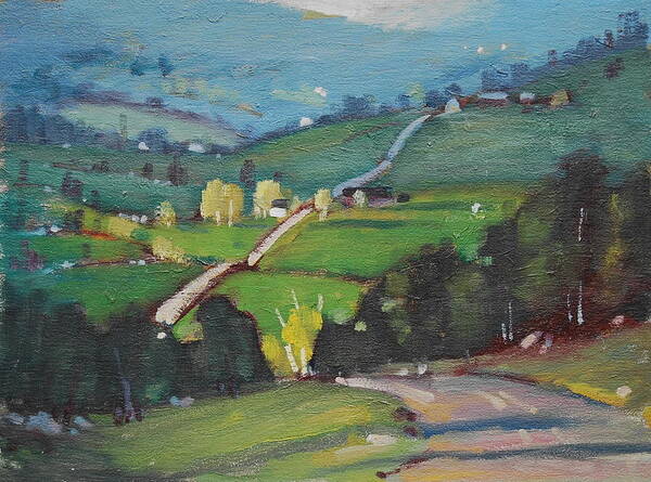 Berkshire Hills Paintings Art Print featuring the painting Spring Is Here by Len Stomski