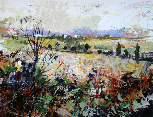 Landscape Art Print featuring the painting Spring Rain by Dale Witherow