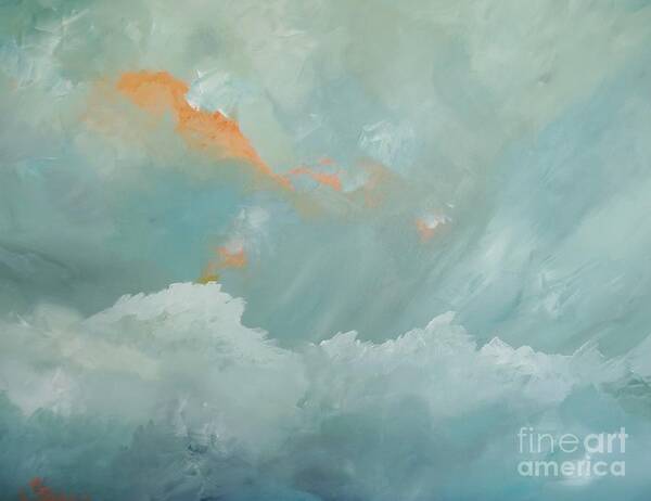 Clouds Art Print featuring the painting Storm by Kat McClure