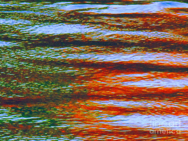 Abstract Art Print featuring the photograph Streaming Rays of Love by Sybil Staples