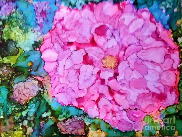 Flower Art Print featuring the painting Summer Delight by Eunice Warfel