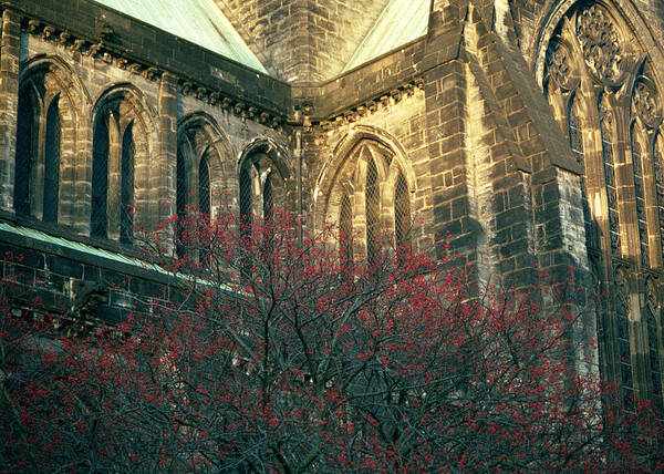 Scottish Art Print featuring the photograph Sunlit Glasgow Cathedral by Kenneth Campbell