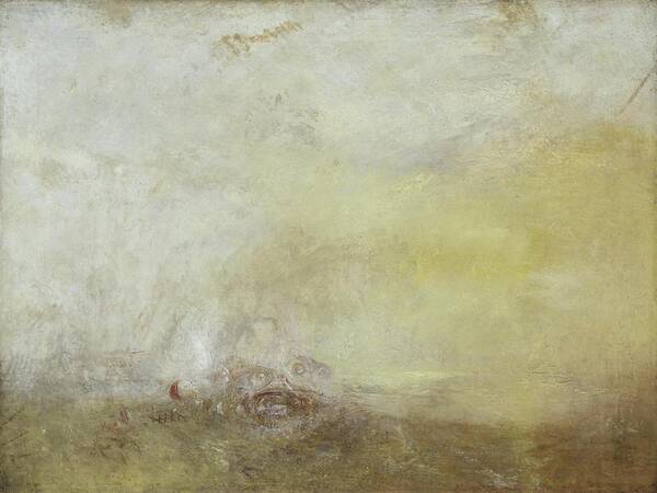 Joseph Mallord William Turner Art Print featuring the painting Sunrise with Sea Monsters by Joseph Mallord