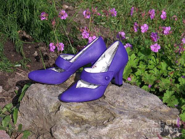 Shoes Art Print featuring the photograph Syd's New Shoes by Jackie Mueller-Jones