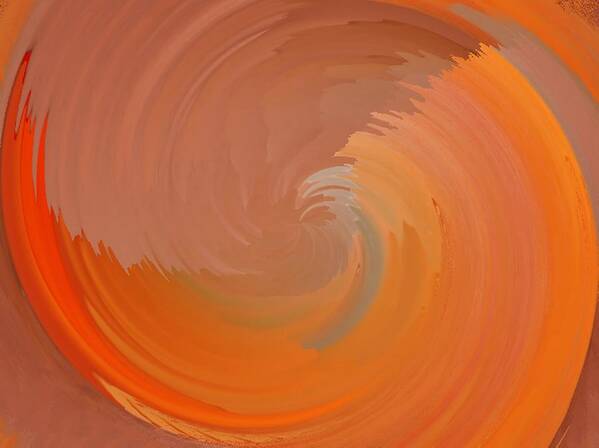 Orange Art Print featuring the painting Taking The Risk by Vicki Lynn Sodora