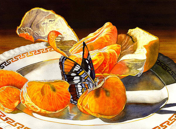 Butterfly Art Print featuring the painting Tasty by Catherine G McElroy