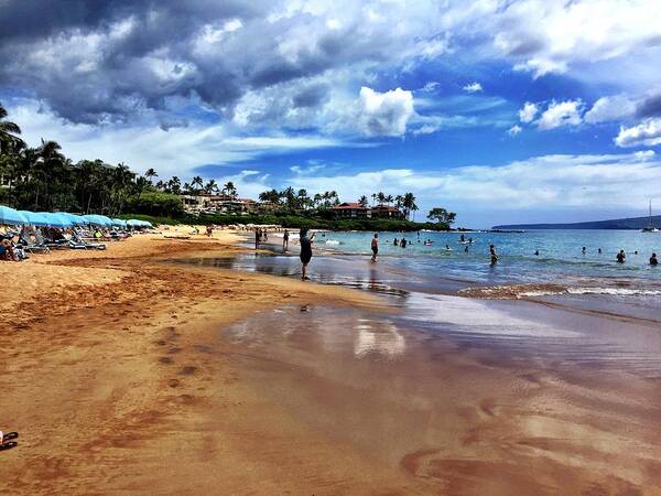 Maui Art Print featuring the photograph The Beach 2 by Michael Albright