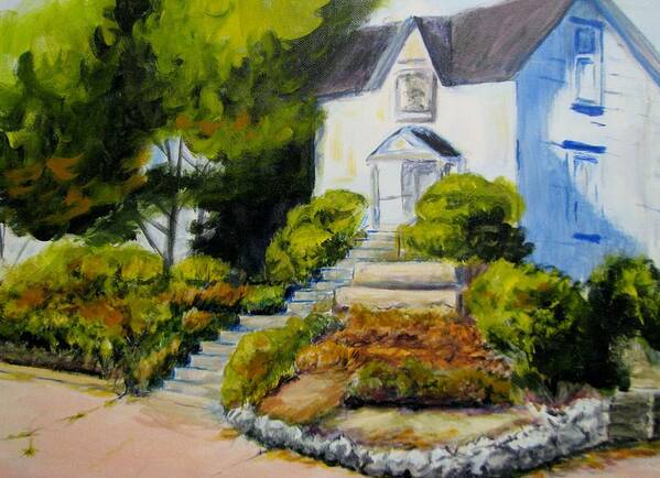 Landscape Art Print featuring the painting The Eureka Heritage Society by Patricia Kanzler