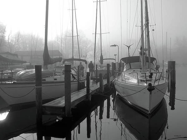 2d Art Print featuring the photograph The Fog Is Lifting by Brian Wallace