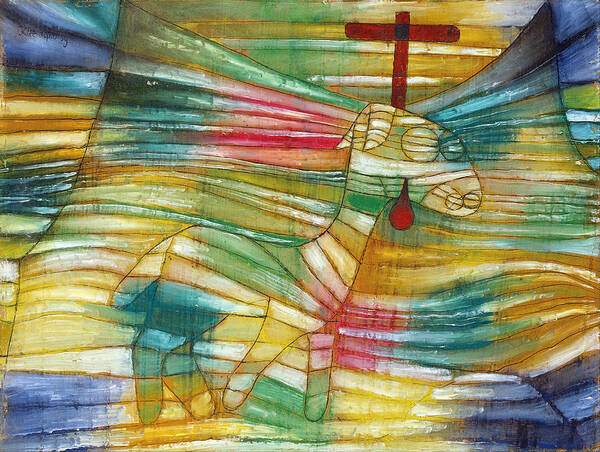 Paul Klee Art Print featuring the painting The Lamb by Paul Klee
