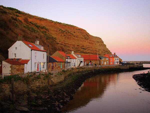 River Art Print featuring the photograph The River at Staithes by Jeff Townsend
