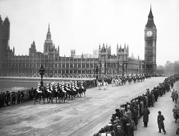 1930s Art Print featuring the photograph The Royal Procession by Underwood Archives