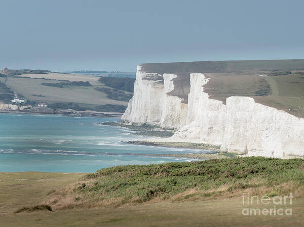 Seven Sisters Art Print featuring the photograph The Seven Sisters White Cliffs by Perry Rodriguez