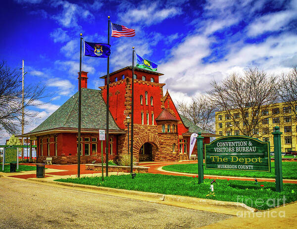 Michigan Art Print featuring the photograph The Union Depot by Nick Zelinsky Jr