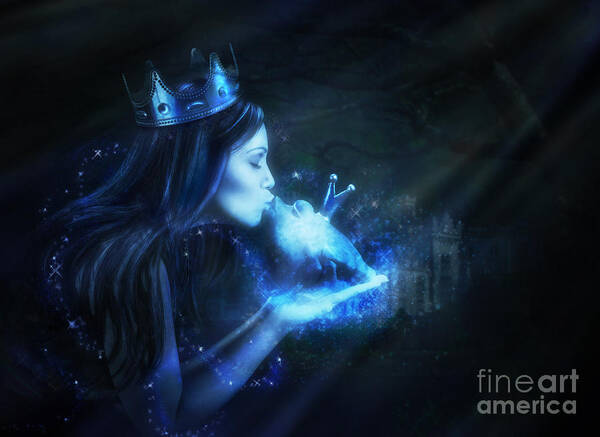 Princess Art Print featuring the digital art This Magic Moment by Laurie Hasan