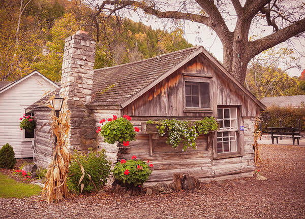 Door County Art Print featuring the photograph Thorp Cabin Door County Wisconsin by Hermes Fine Art