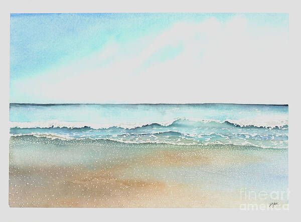 Gulf Coast Art Print featuring the painting Tides by Hilda Wagner
