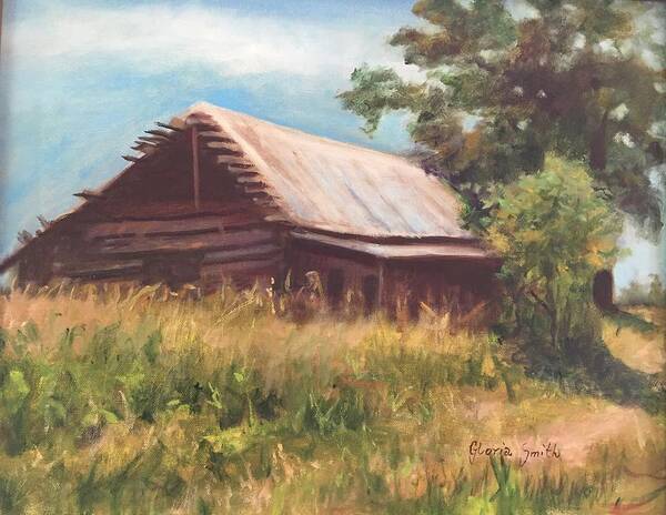 Landscape Art Print featuring the painting Time Gone By by Gloria Smith