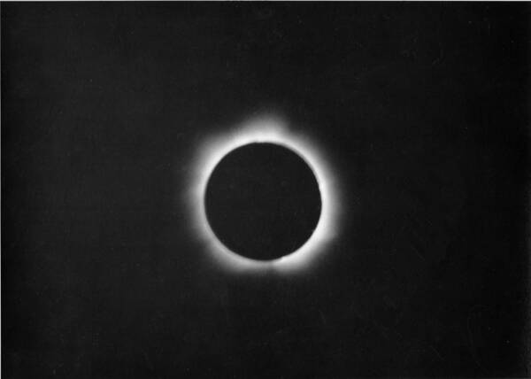 Sun Art Print featuring the photograph Total Eclipse 3/18/69 by Lin Grosvenor