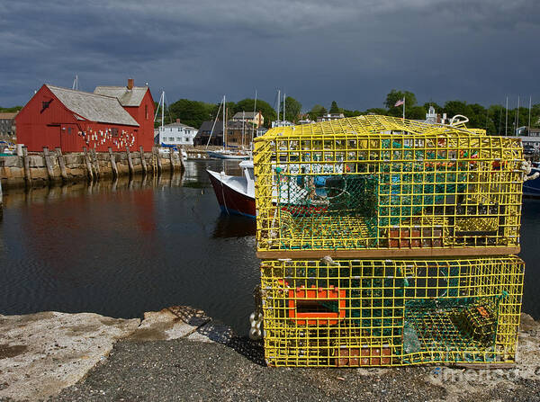 Lobster Traps Art Print featuring the photograph Traps by Motif No. 1 by Robert Pilkington