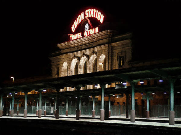 Union Station Art Print featuring the photograph Union Station Denver Colorado by Ken Smith