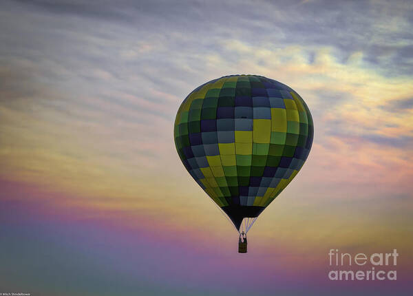 Hot Air Art Print featuring the photograph Up There by Mitch Shindelbower