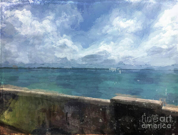 Luther Fine Art Art Print featuring the photograph View from Bermuda Naval Fort by Luther Fine Art