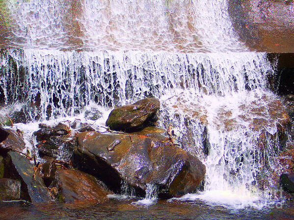 Water Art Print featuring the photograph Water Cascade by Roberta Byram