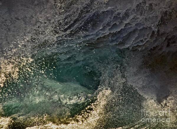 Ocean Art Print featuring the photograph Wave Abstract Collection #15 by Debra Banks